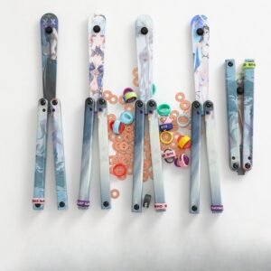 Butterfly Knife Flip Hand Knife Training Folding Knife Squid Safe No Open Edge