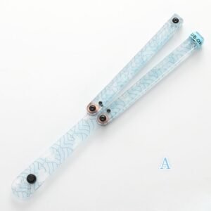 Butterfly Knife Flip Hand Knife Fancy Plastic Knife Training Folding Knife Squid Safe No Open Edge