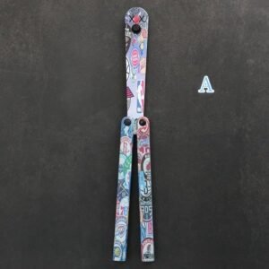 Butterfly Knife Flip Hand Knife Training Folding Knife Squid Safe No Open Edge