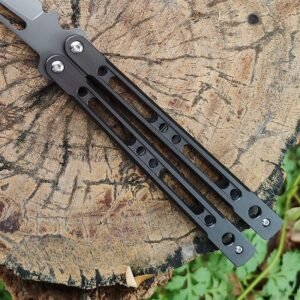 9 Curved Blade Balisong Trainer Knife