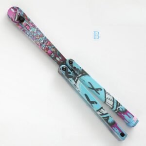 Butterfly Knife Jenny Fancy Plastic Knife Training Folding Knife Squid