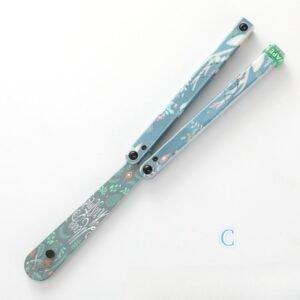 Butterfly Knife Flip Hand Knife Fancy Plastic Knife Training Folding Knife Squid Safe No Open Edge