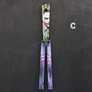 Butterfly Knife Flip Hand Knife Training Folding Knife Squid Safe No Open Edge