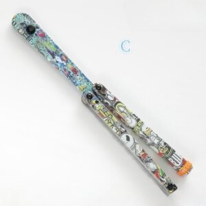 Butterfly Knife Jenny Fancy Plastic Knife Training Folding Knife Squid
