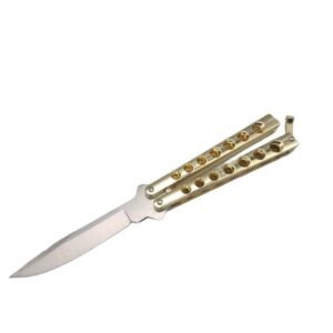 High Quality Helix Butterfly Balisong Knife GOLD