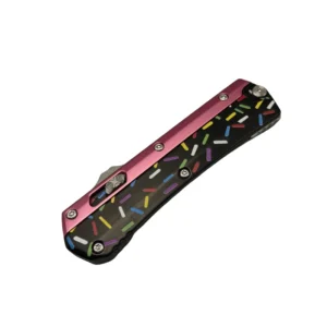 Sweet Warrior Snake OTF Knife – Pink & Black