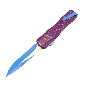 New Purple Donut Switchblade OTF Knife