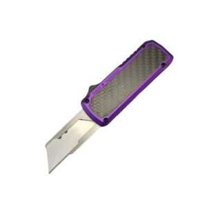 Carbon Fiber Handle Box Cutter –Purple