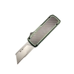Carbon Fiber Handle Box Cutter –Green