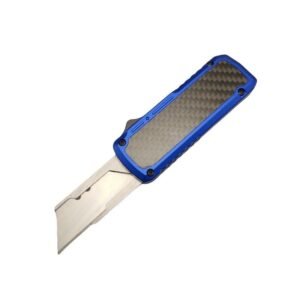 Carbon Fiber Handle Box Cutter –blue