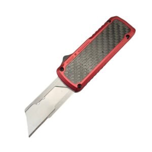 Carbon Fiber Handle Box Cutter –Red