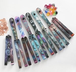 Butterfly Knife Jenny Fancy Plastic Knife Training Folding Knife Squid