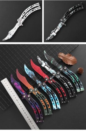 CSGO Butterfly Slaughter BALISONG Trainer Knife Upgraded